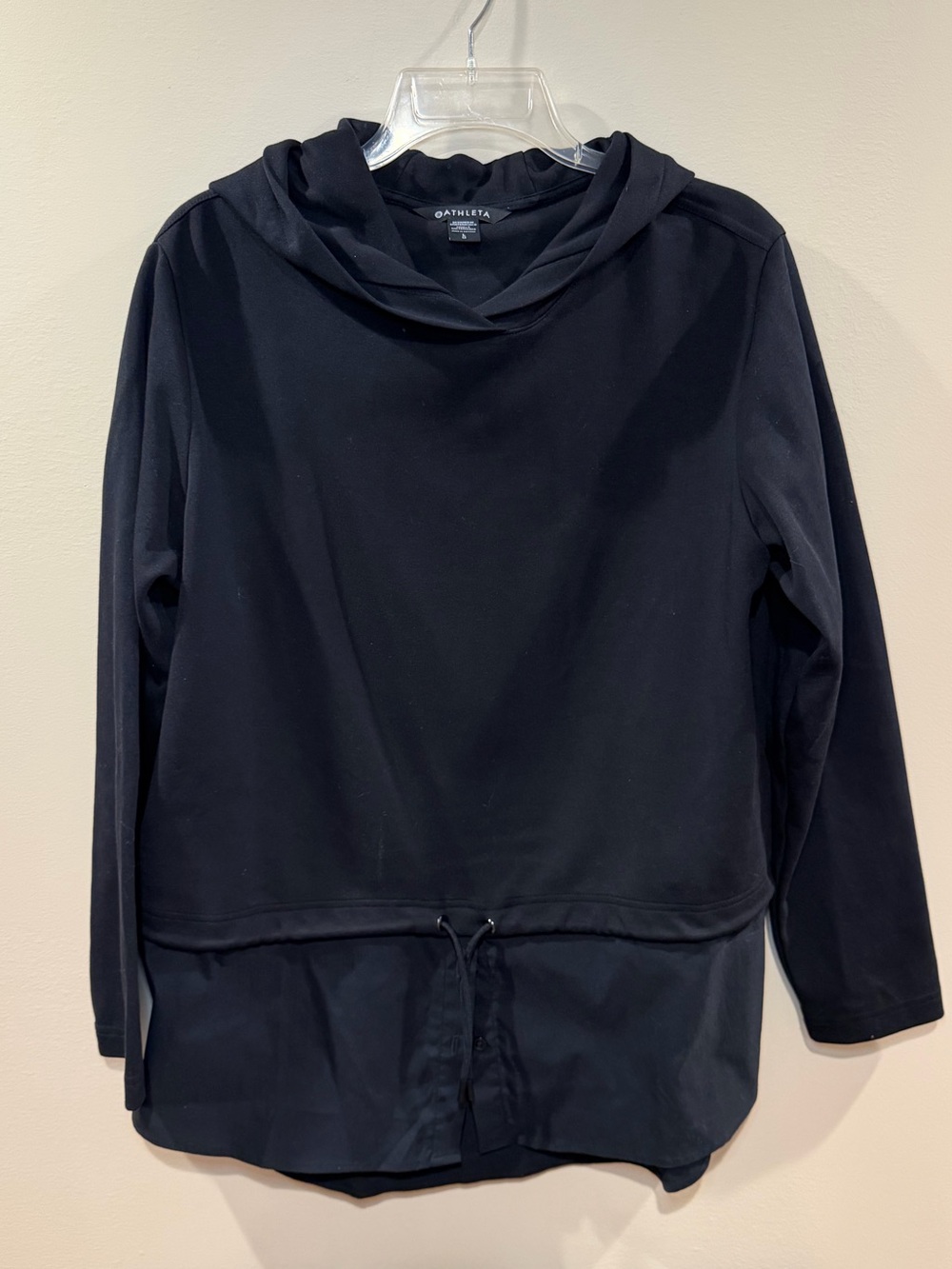 Athleta Black Hoodie Top